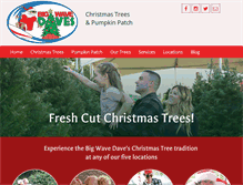Tablet Screenshot of bigwavedaveschristmastrees.com